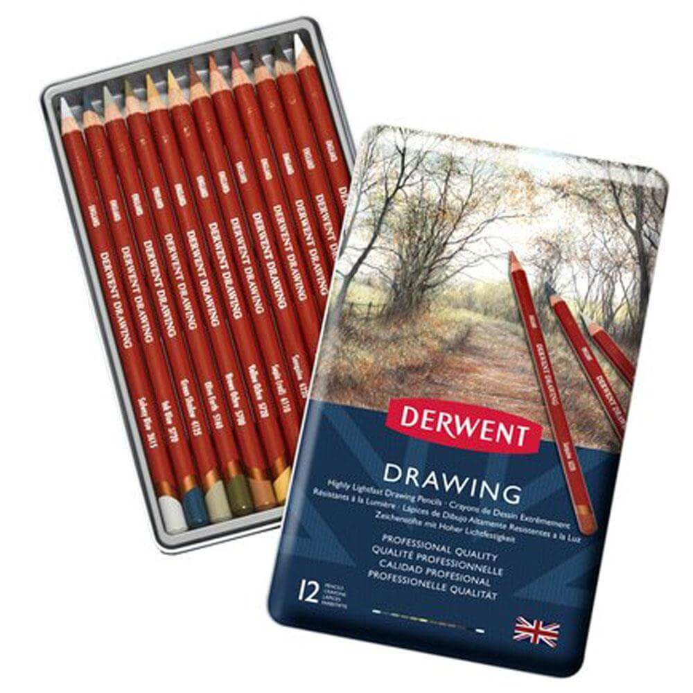 Derwent Drawing 12 Pencil Tin